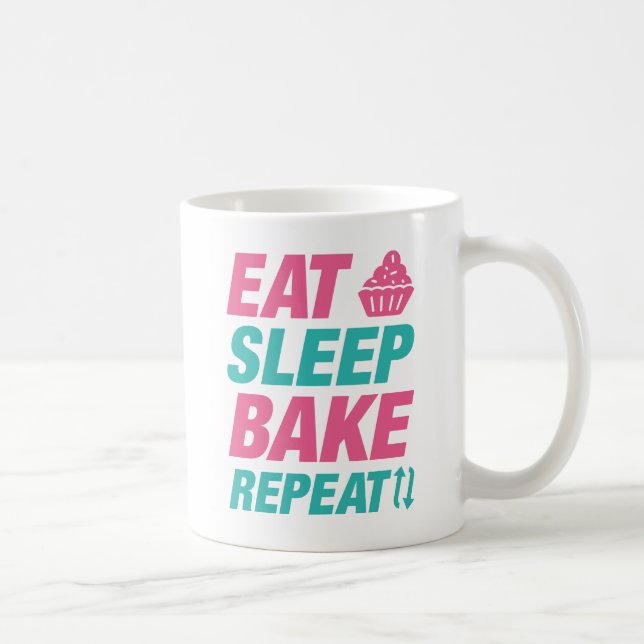 Wiederholen Sie den Schlaf. Kaffeetasse (Rechts)