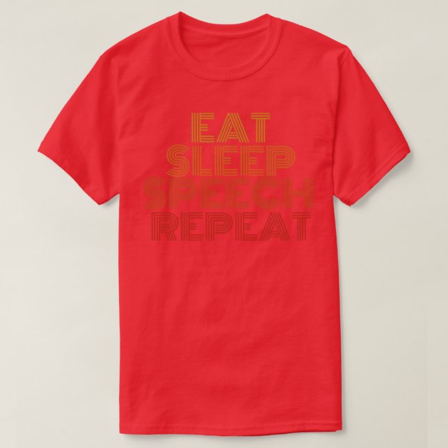 Wiederholen Sie den Schlaf T-Shirt (Design vorne)