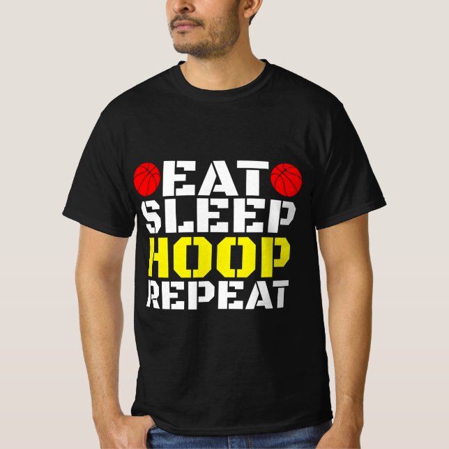 Wiederholen Sie den Sleep Hoop T-Shirt (Vorderseite)
