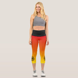 Wiederholen Sie den Sunset Background für Sleep. Capri Leggings