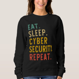 Wiederholen Sie die Cybersicherheit im Ruhezustand Sweatshirt