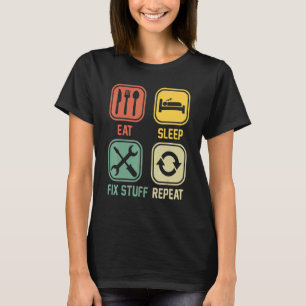 Wiederholen Sie die Schlafkorrektur für den Repara T-Shirt