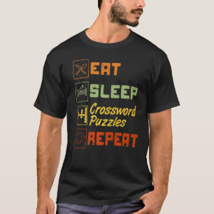 Wiederholen Sie die Wiederholung von Kreuzworträts T-Shirt