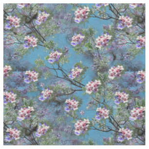 Wiederholen Sie Jacaranda Bloms in Lila, rosa, Ros Stoff