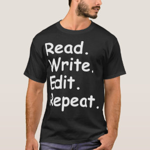 Wiederholen von Schreiben lesen T-Shirt