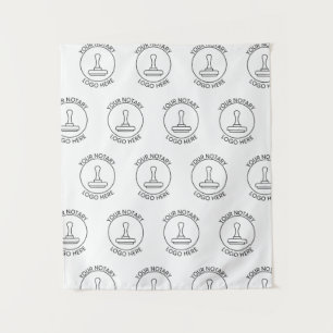 Wiederholen von Werbebannern für Logoveranstaltung Wandteppich