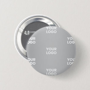Wiederholende Logos auf grauem Farbverlauf (editie Button