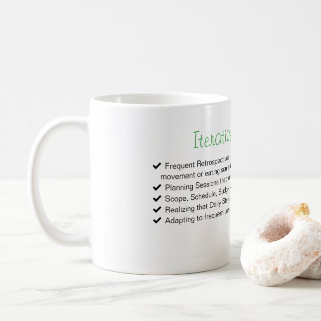 Wiederholende Schwangerschafts-Tasse (beweglicher Kaffeetasse (Mit Donut)