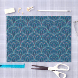 Wiederholendes geometrisches Art Deco-Muster Seidenpapier