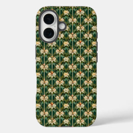 Wiederholte botanische Muster iPhone 16 Hülle