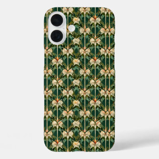 Wiederholte botanische Muster iPhone 16 Plus Hülle