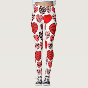 Wiederholte Herzen Leggings