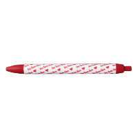 Wiederholte Red Hearts & Names Spaß Girly Writing