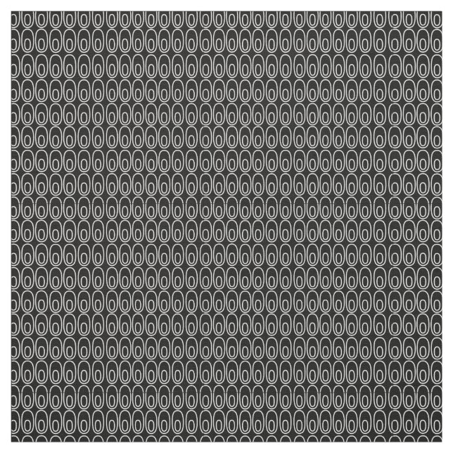 Wiederholte schwarze Ovale Stoff (Muster)