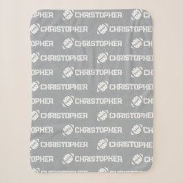 Wiederholter Name Football Dreams Gray Sherpadecke