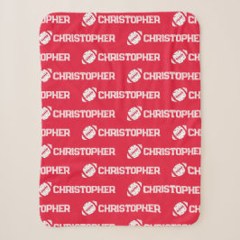 Wiederholter Name Football Dreams Red Sherpadecke