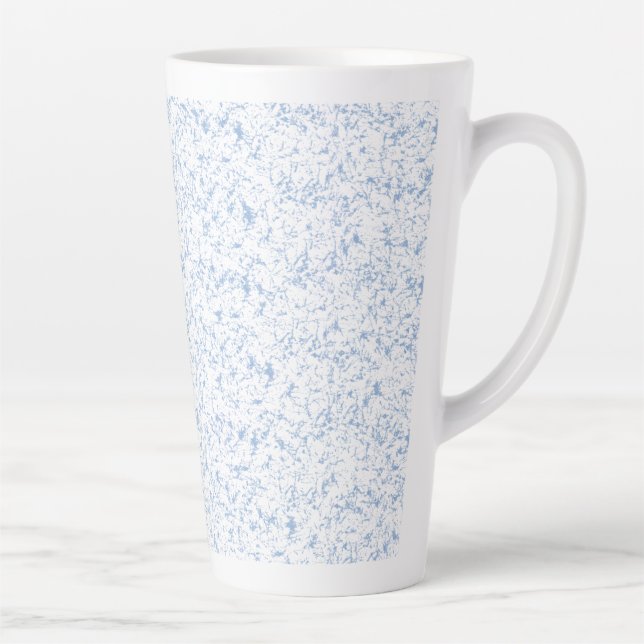 Wiederholter, subtiler, texturierter weißer Hinter Milchtasse (Rechts)