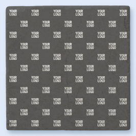 Wiederholtes Bild-, Design- oder Firmenlogo Steinuntersetzer