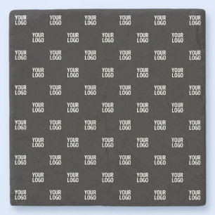 Wiederholtes Bild-, Design- oder Firmenlogo Steinuntersetzer