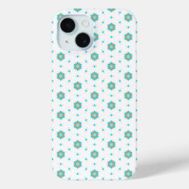 wiederholtes geometrisches Blumenmusterdesign Case-Mate iPhone Hülle
