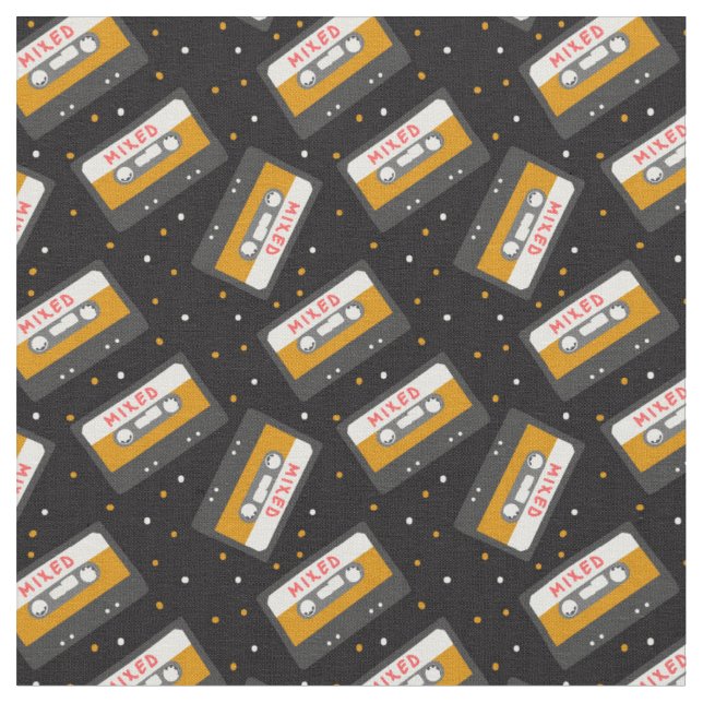 Wiederholtes Retro-Mischband Stoff (Nahaufnahme)