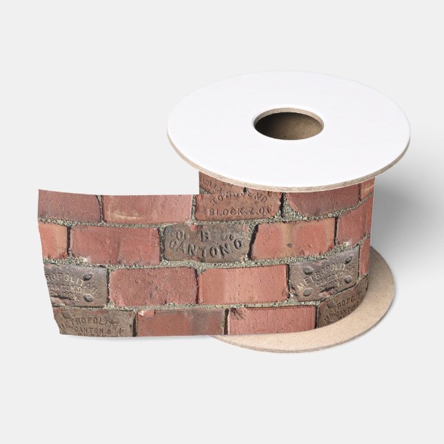 Wiederholtes Ziegelmuster Satinband (Spule)