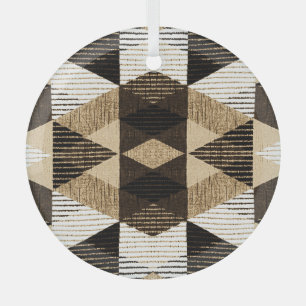 Wiederholung der Geometrie: Texturierte Hintergrun Ornament Aus Glas
