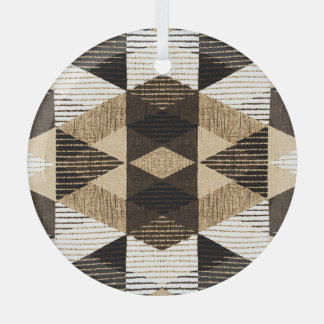 Wiederholung der Geometrie: Texturierte Hintergrun Ornament Aus Glas