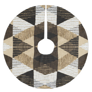 Wiederholung der Geometrie: Texturierte Hintergrun Polyester Weihnachtsbaumdecke