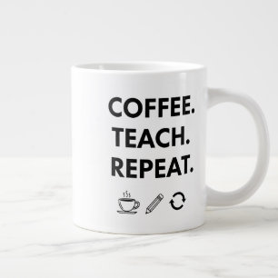 Wiederholung der Kaffeetasse - Minimalistischer Le Jumbo-Tasse