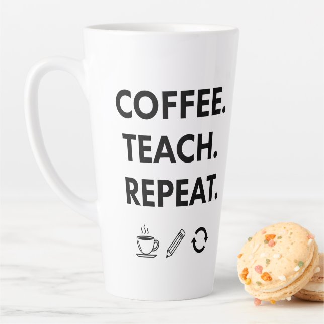 Wiederholung der Kaffeetasse - Minimalistischer Le Milchtasse (Beispiel)