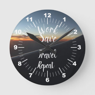 Wiederholung der Rett-Reise Runde Wanduhr