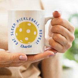 Wiederholung der Schlaf: Pickleball Kaffeetasse