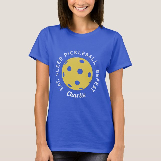 Wiederholung der Schlaf: Pickleball T-Shirt (Vorderseite)