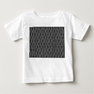 Wiederholung der weißen Geometrie Baby T-shirt