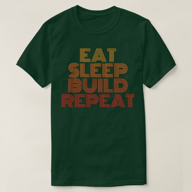 Wiederholung des Schlafausbaus T-Shirt (Design vorne)