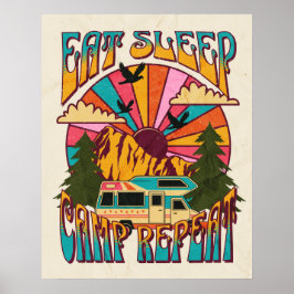 Wiederholung des Schlafcamps Poster