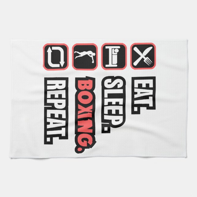 Wiederholung des Sleep Boxing Geschirrtuch (Horizontal)