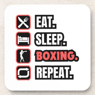 Wiederholung des Sleep Boxing Getränkeuntersetzer