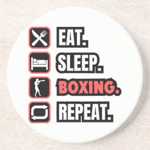 Wiederholung des Sleep Boxing Getränkeuntersetzer