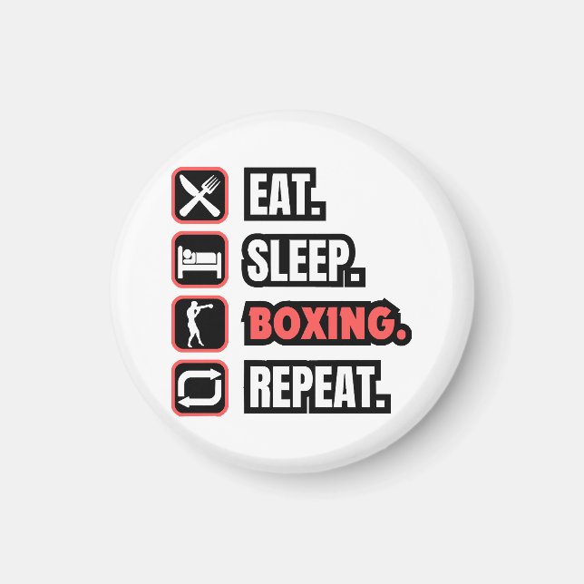 Wiederholung des Sleep Boxing Magnet (Vorne)