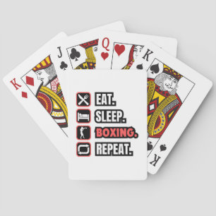 Wiederholung des Sleep Boxing Spielkarten