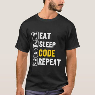 Wiederholung des Sleep-Codes T-Shirt