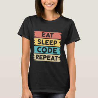 Wiederholung des Sleep-Codes T-Shirt