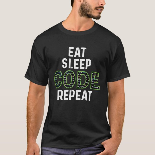 Wiederholung des Sleep-Codes T-Shirt (Vorderseite)