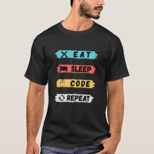 Wiederholung des Sleep-Codes T-Shirt