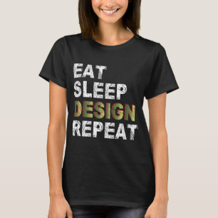Wiederholung des Sleep-Designs T-Shirt
