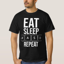 Wiederholung des Sleep Game - White WASD Edition