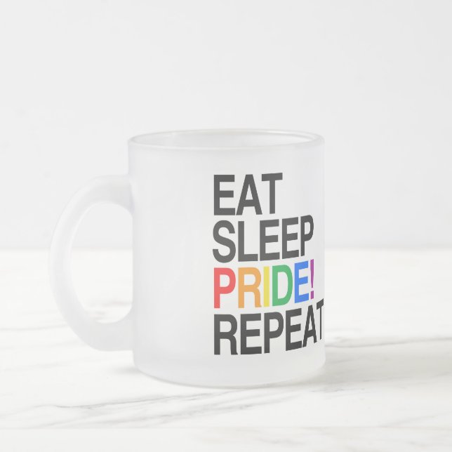 Wiederholung des Sleep Pride Mattglastasse (Links)