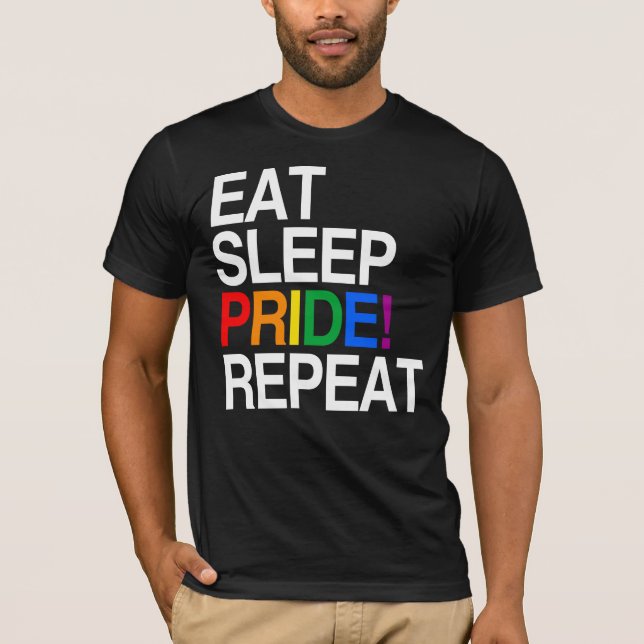 Wiederholung des Sleep Pride T-Shirt (Vorderseite)